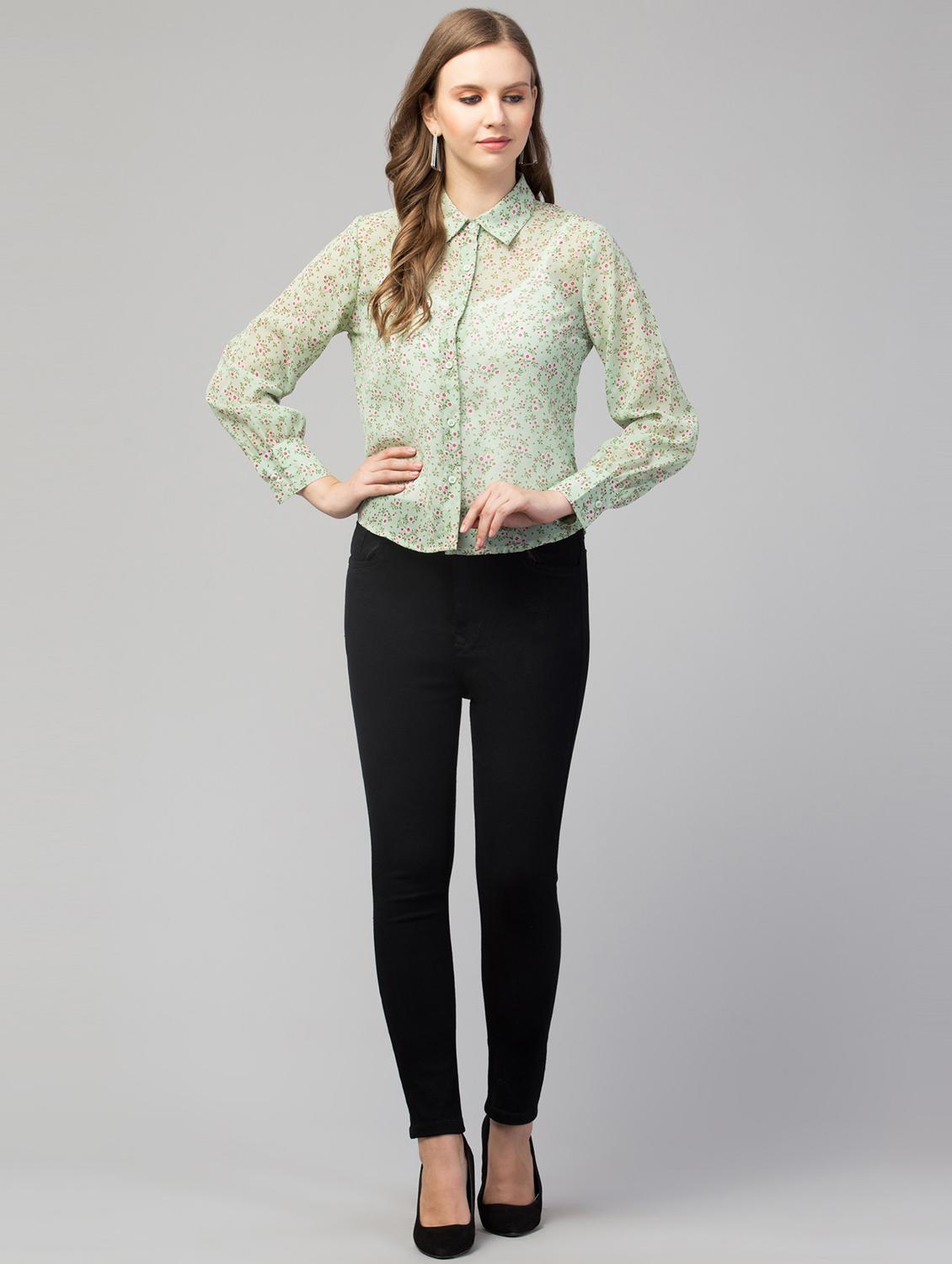 floral printed regular shirt - 19921834 - Standard Image - 3