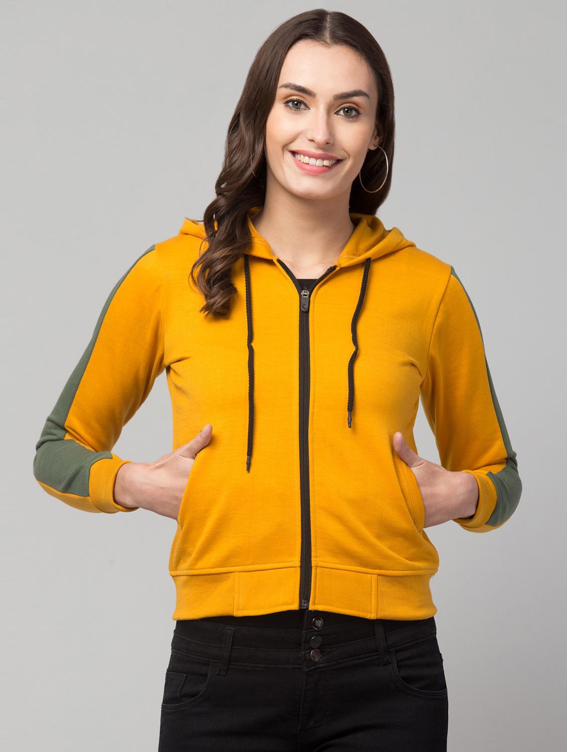 hooded neck solid sweatshirt - 19921860 - Zoom Image - 0