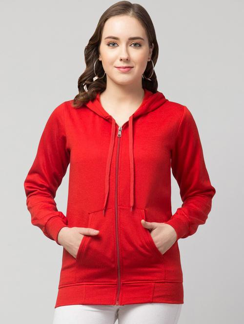 hooded neck solid sweatshirt - 19921864 - Standard Image - 0