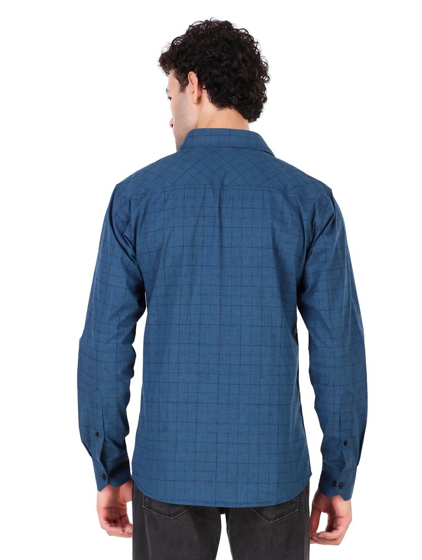mens checks casual shirt - 19925029 - Standard Image - 3