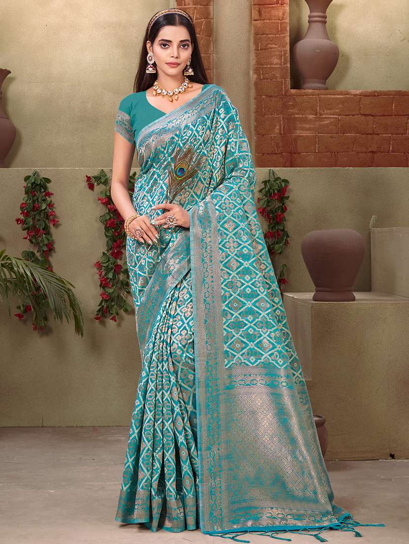 women's banarasi saree with blouse