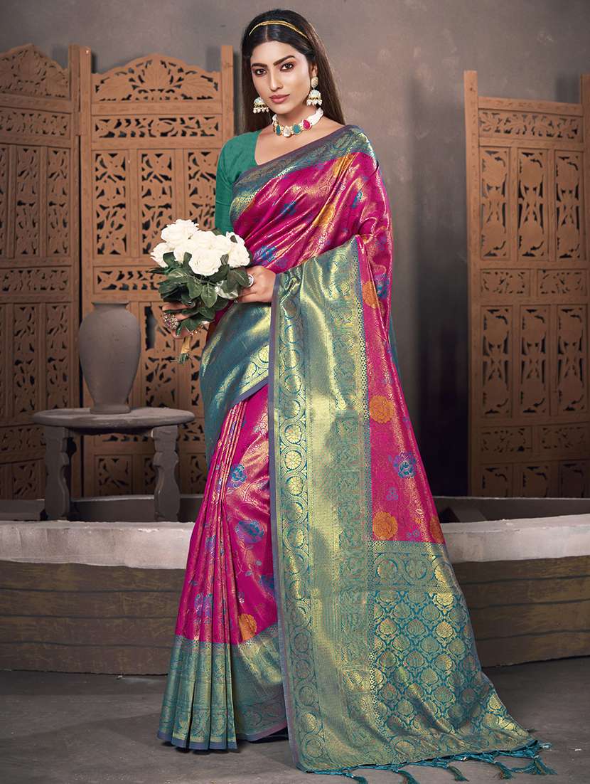 Women's Banarasi Saree With Blouse