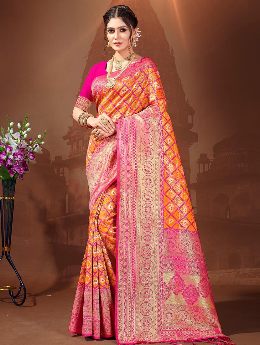 women's banarasi saree with blouse - 19925473 -  Zoom Image - 0