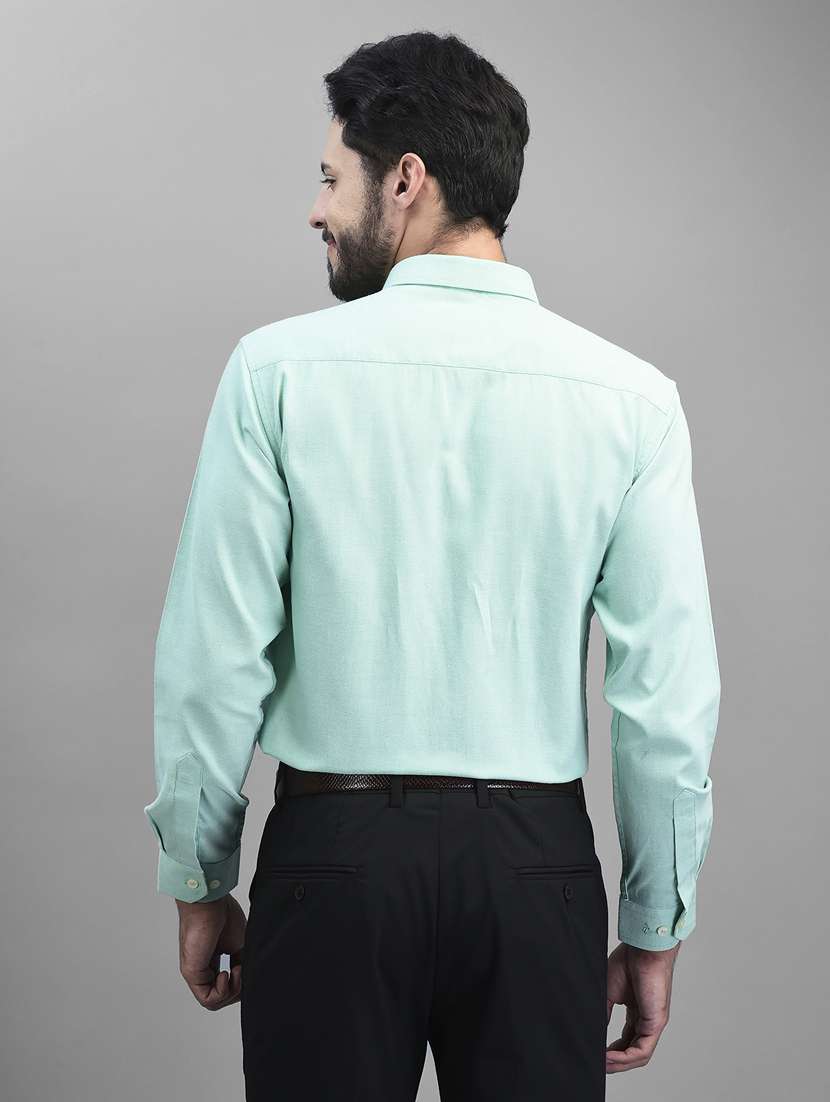 mens solids formal shirt - 19925674 - Standard Image - 3