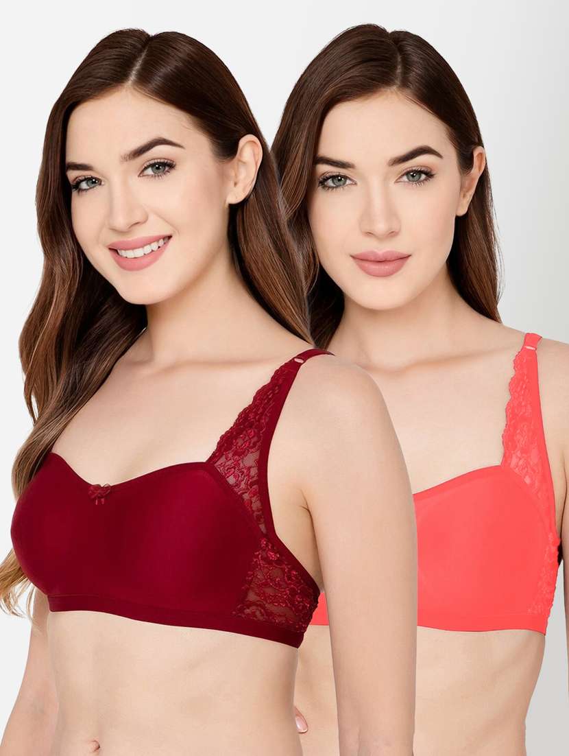 multi colored 3/4 coverage t-shirt bra