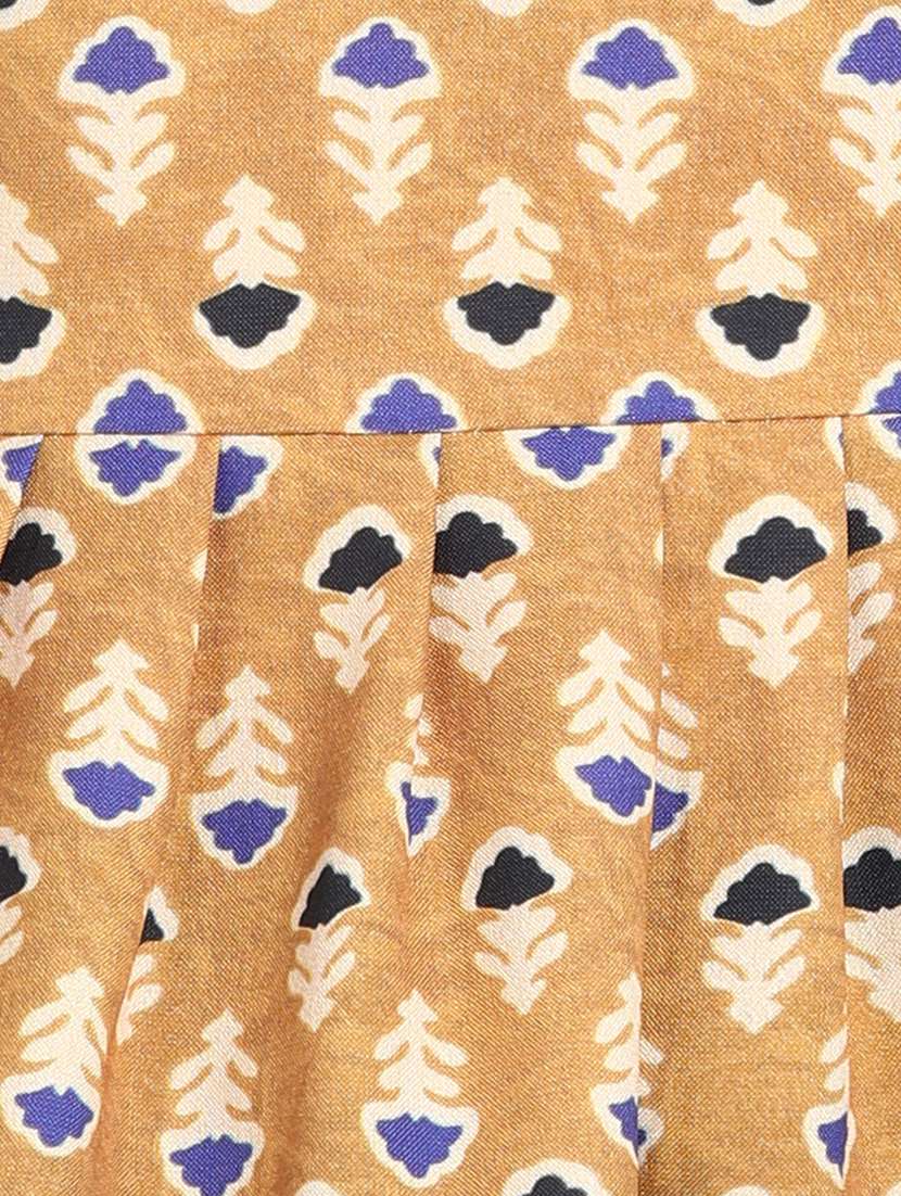 round neck printed peplum top - 19926255 -  Standard Image - 5