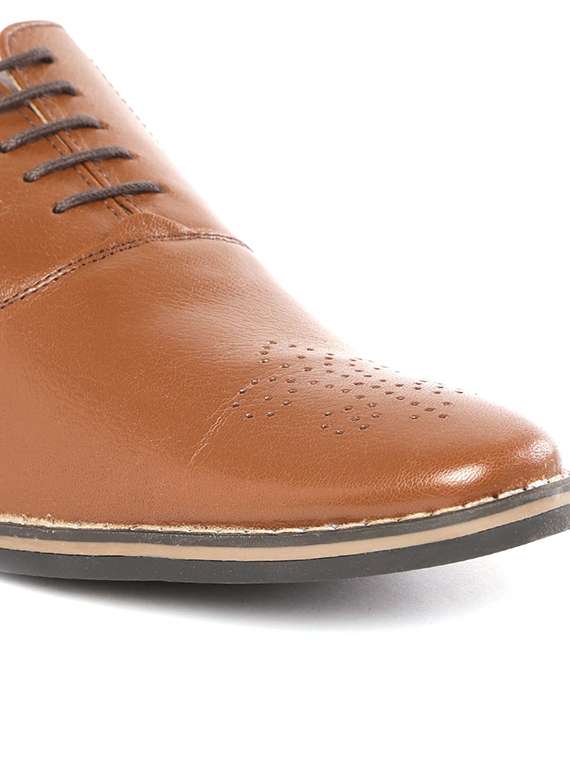 leatherette lace-up brouges - 19926318 -  Standard Image - 3