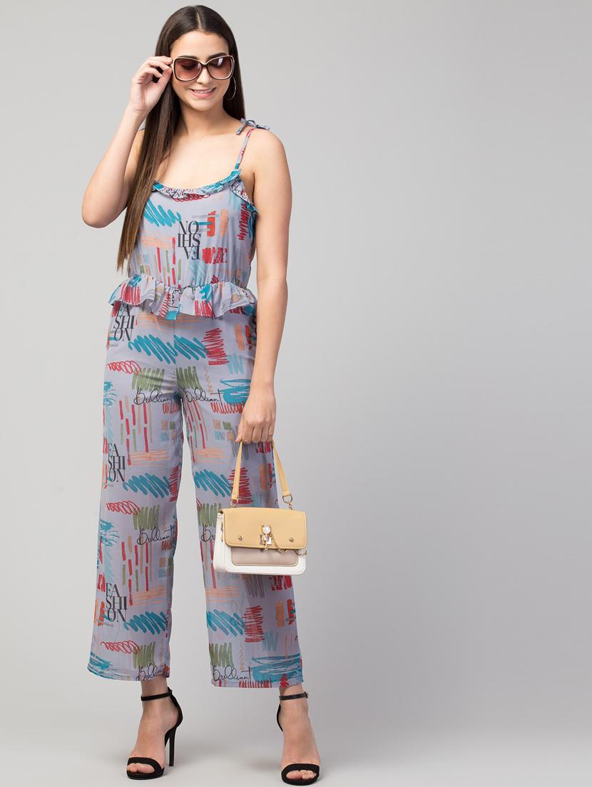 printed full length jumpsuit - 19926677 - Zoom Image - 0