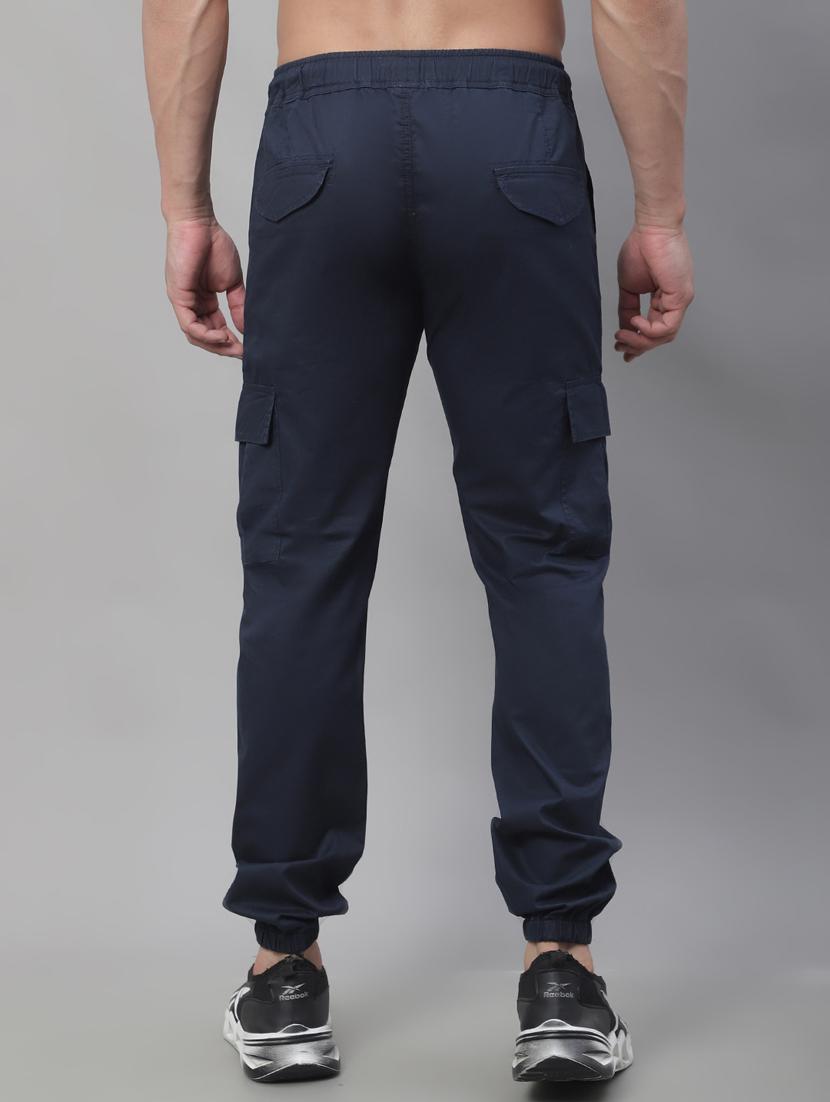 men mid rise solid cargos - 19927915 - Standard Image - 3