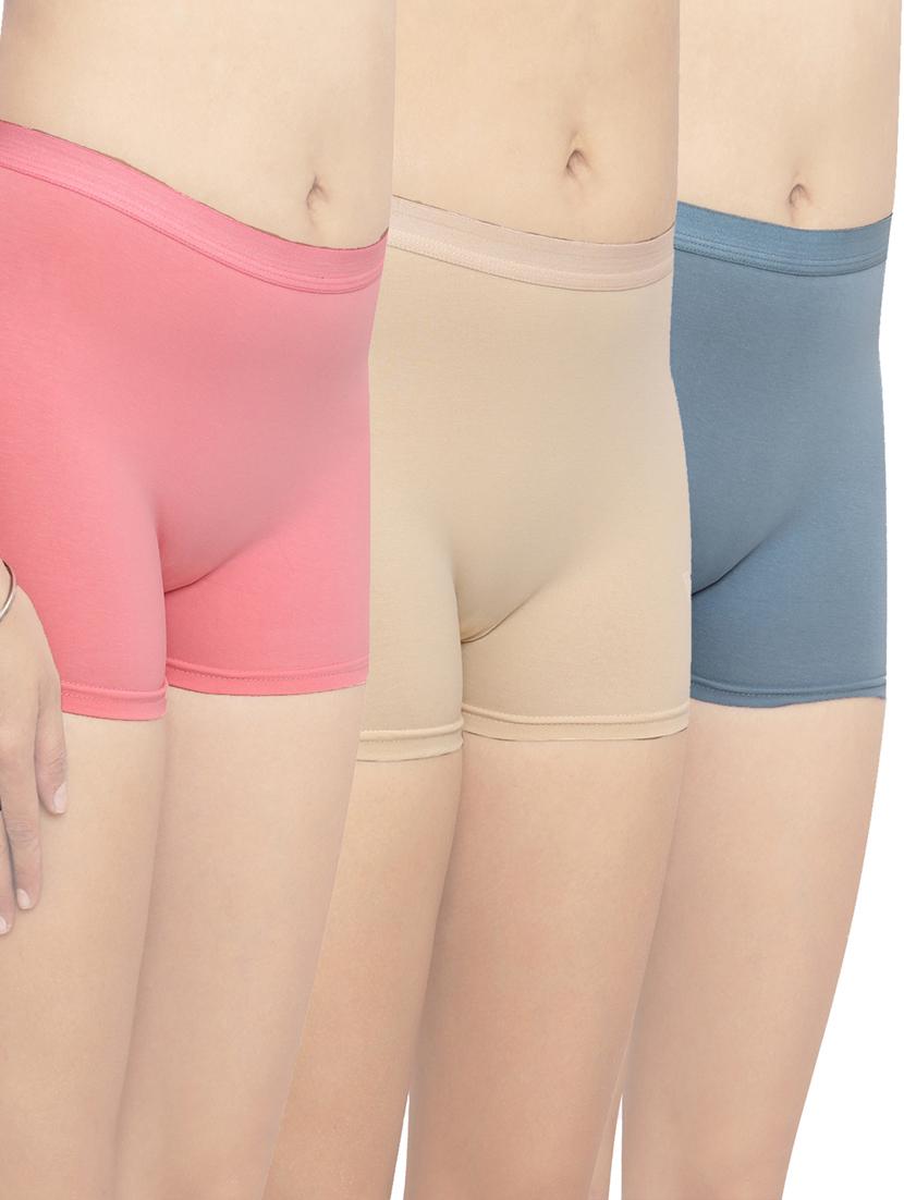 pack of 3 solid boy shots panties