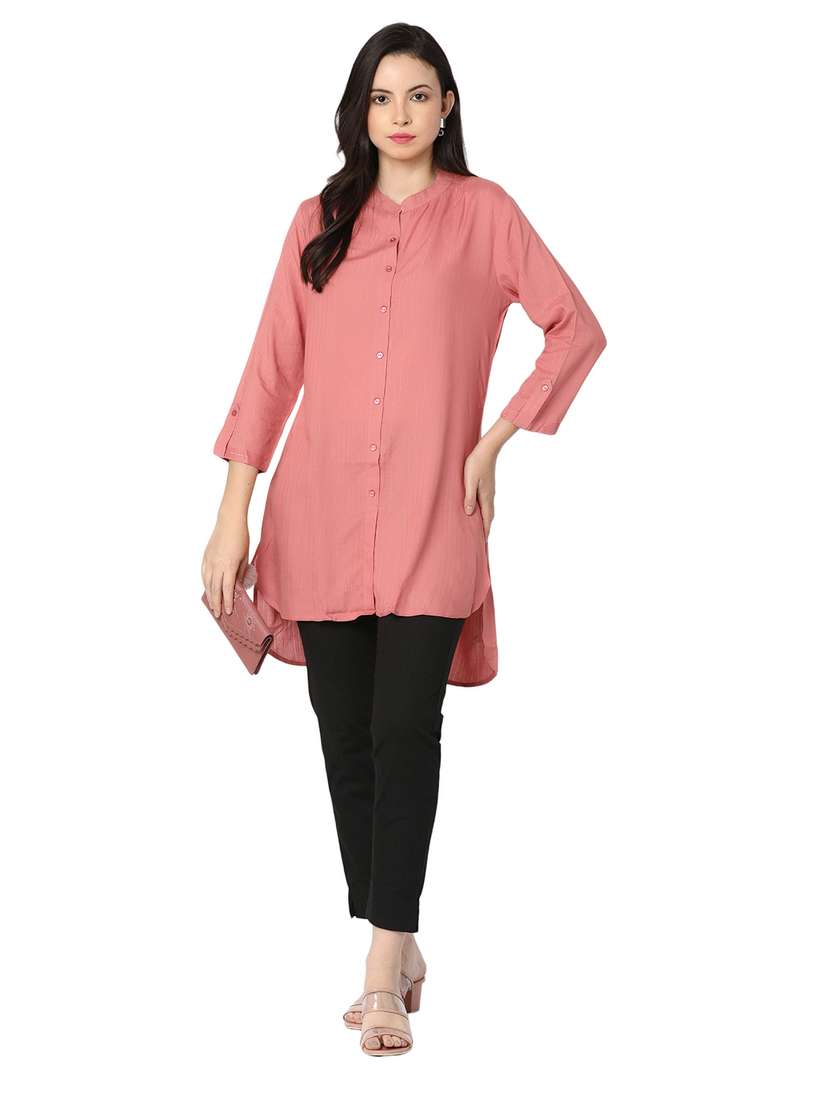 black cotton straight tapered pant - 19937478 -  Standard Image - 3