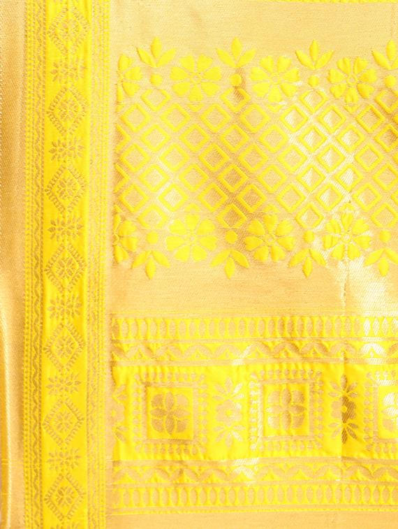 yellow art silk dupatta - 19938086 - Standard Image - 3