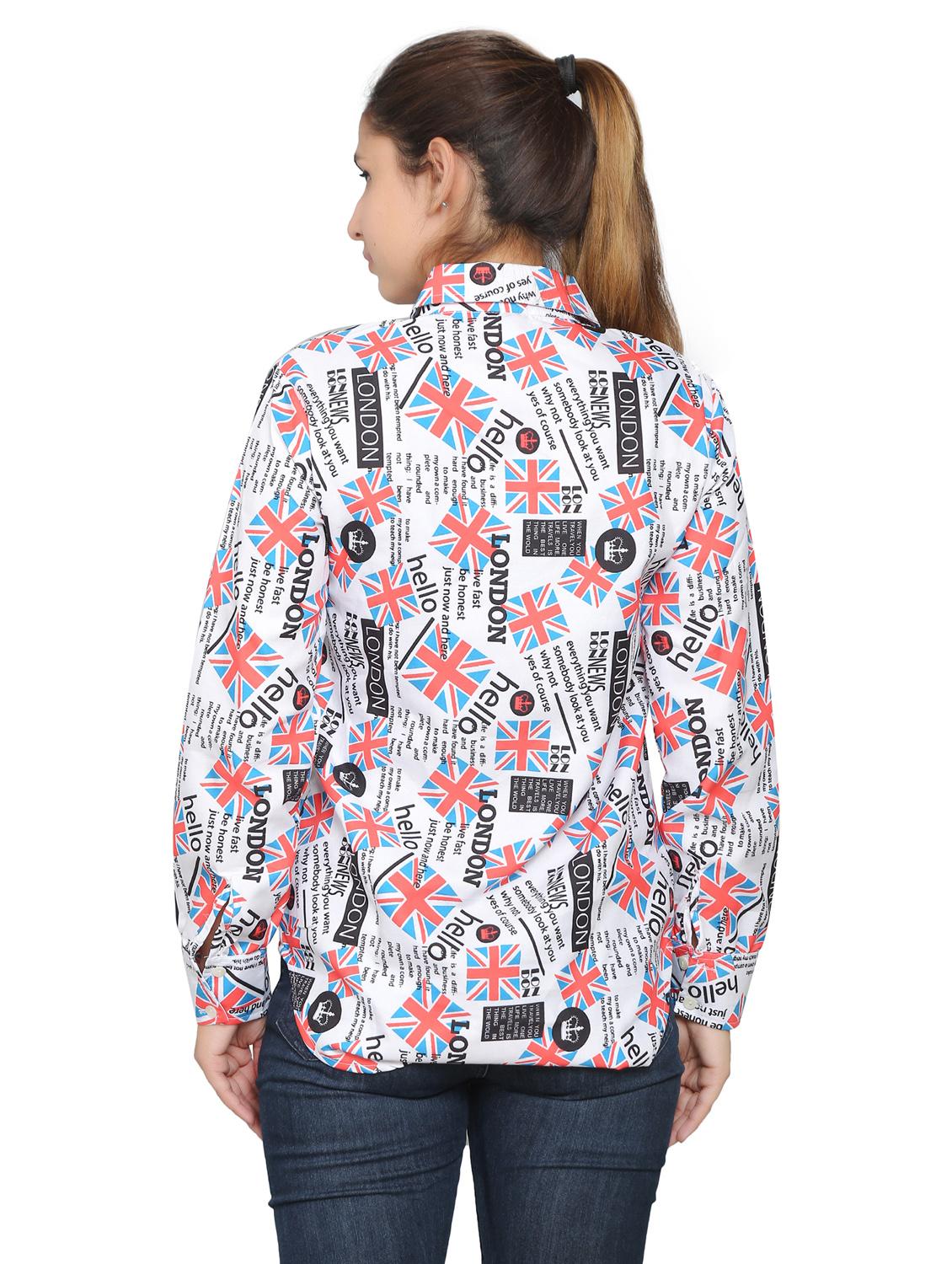 multi colored viscose regular shirt - 19938177 - Standard Image - 3