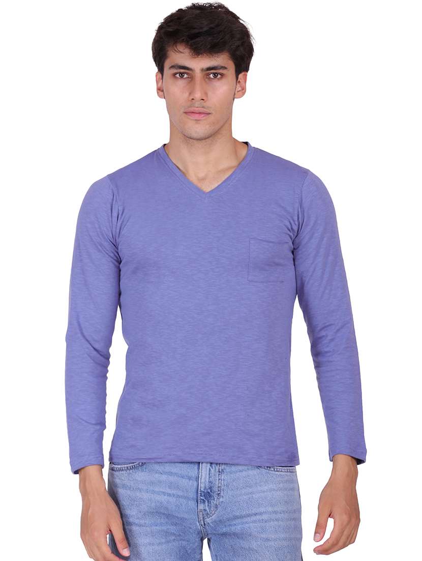 v-neck solid regular t-shirt