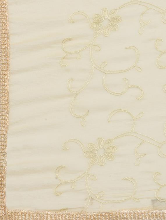 cream embroidered dupatta - 19938518 - Standard Image - 3