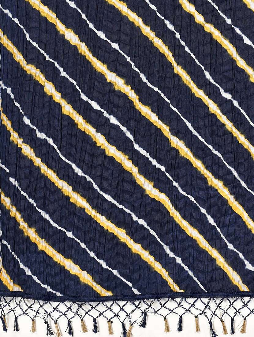 navy silk dupatta - 19942594 - Standard Image - 3