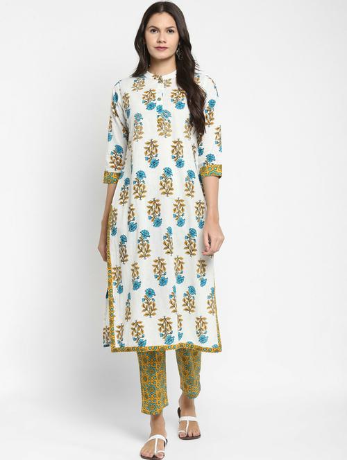 printed kurta pant set - 19942646 -  Standard Image - 0