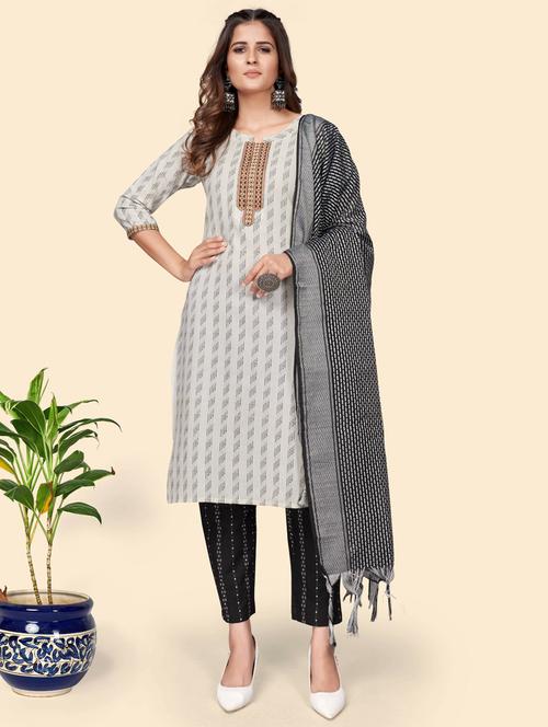 printed kurta dupatta set - 19942765 - Standard Image - 0