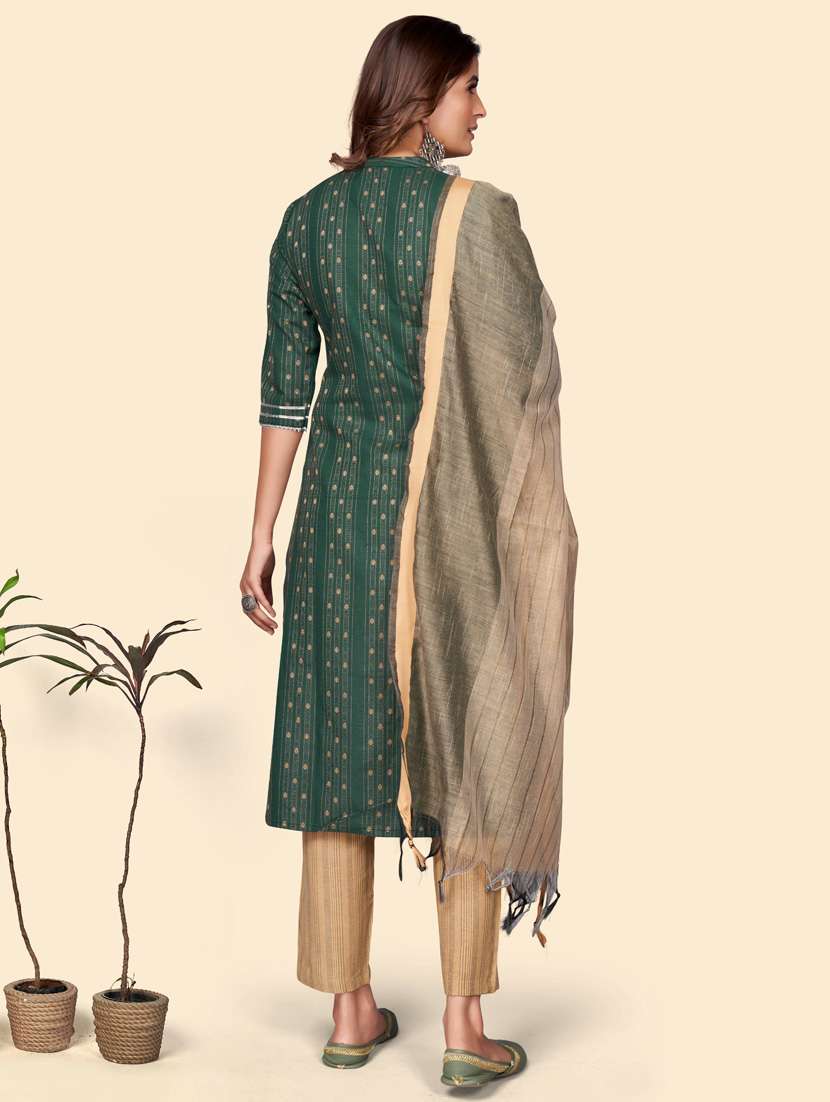 embroidered kurta dupatta set - 19942768 - Standard Image - 3