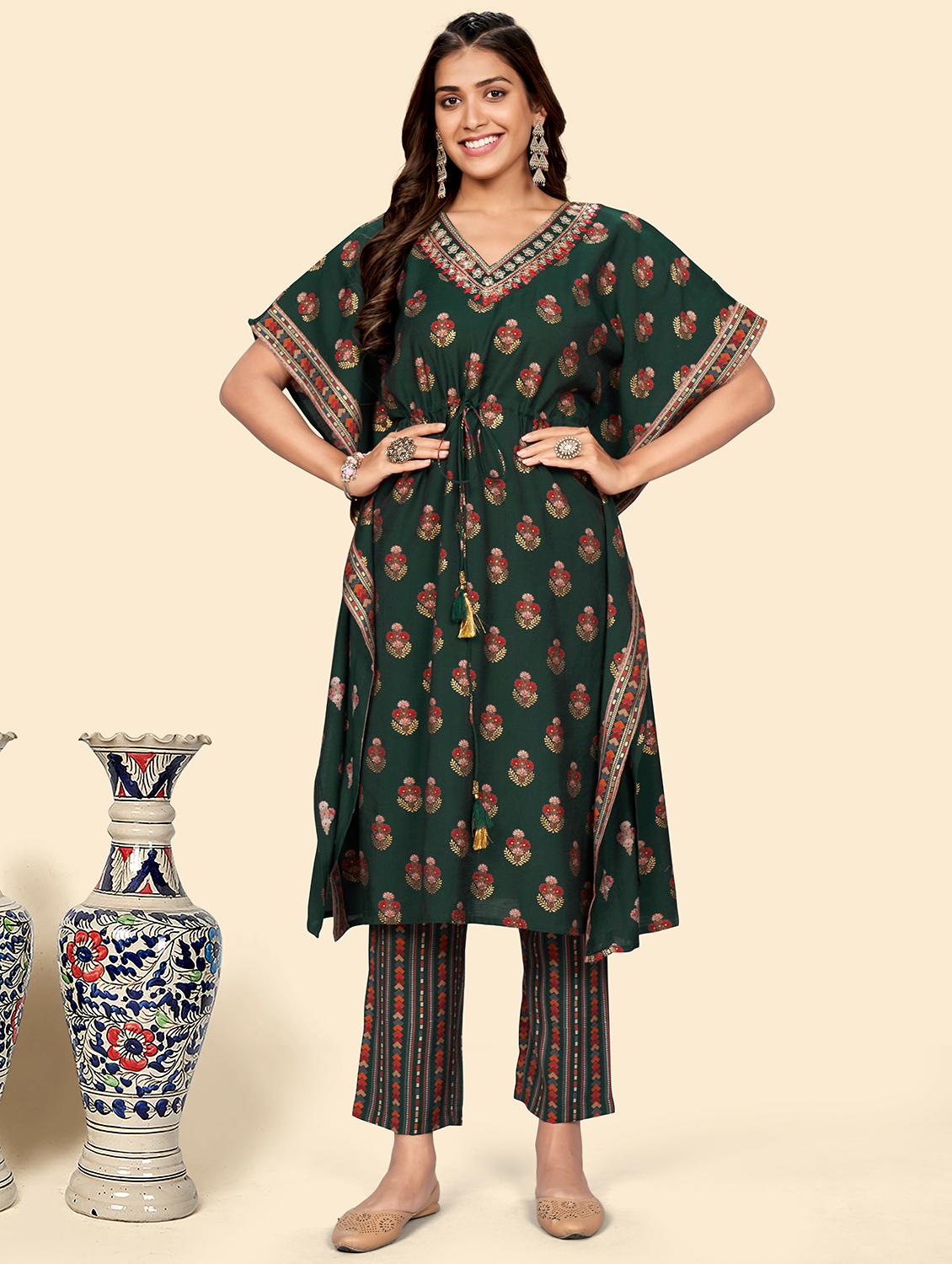 printed kaftan set - 19942836 - Zoom Image - 0