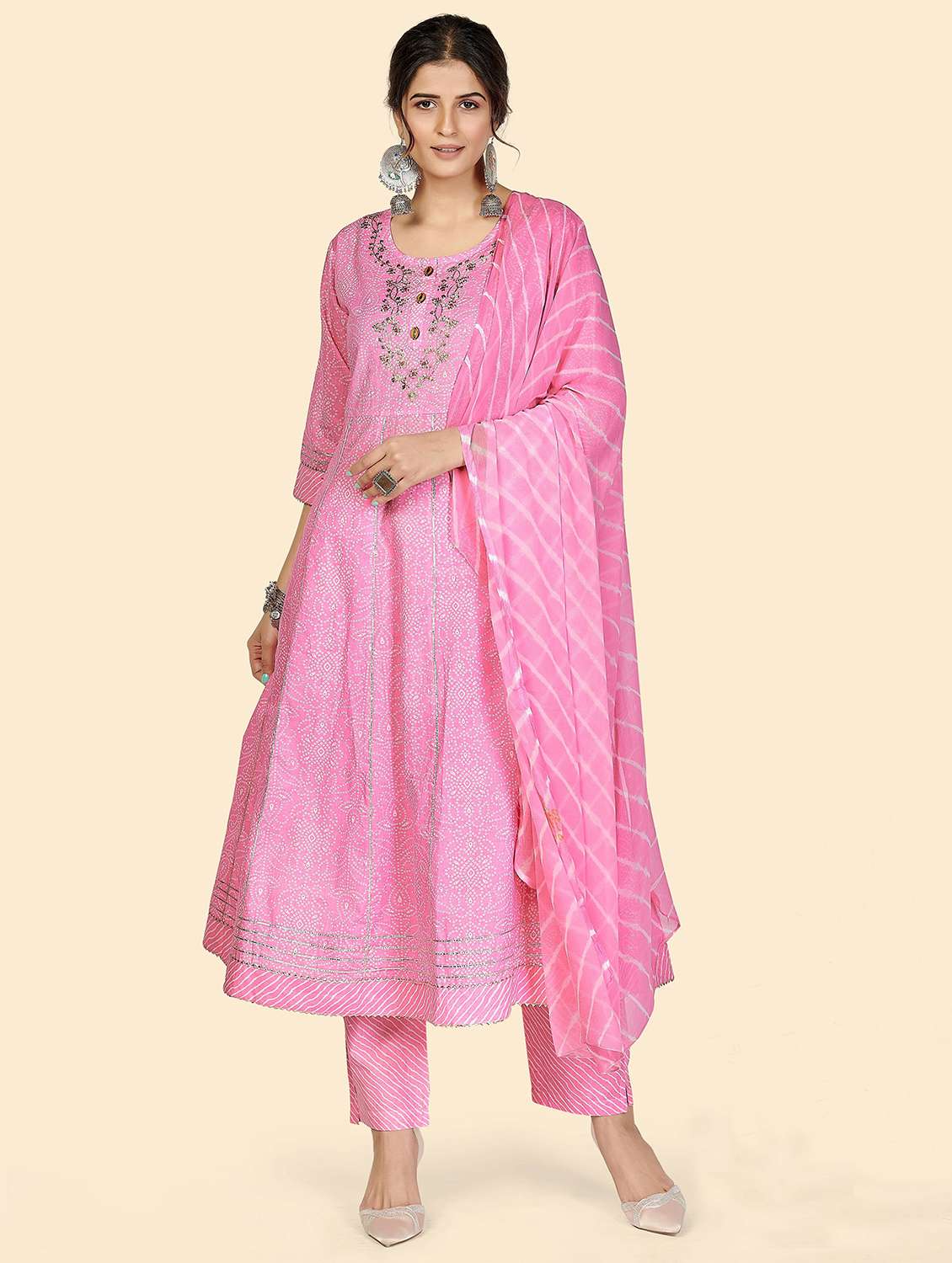 printed kurta dupatta set