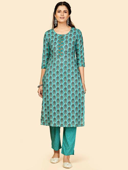 printed kurta pant set - 19942902 - Standard Image - 0
