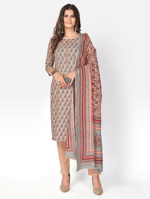 printed kurta dupatta set - 19942960 - Standard Image - 0