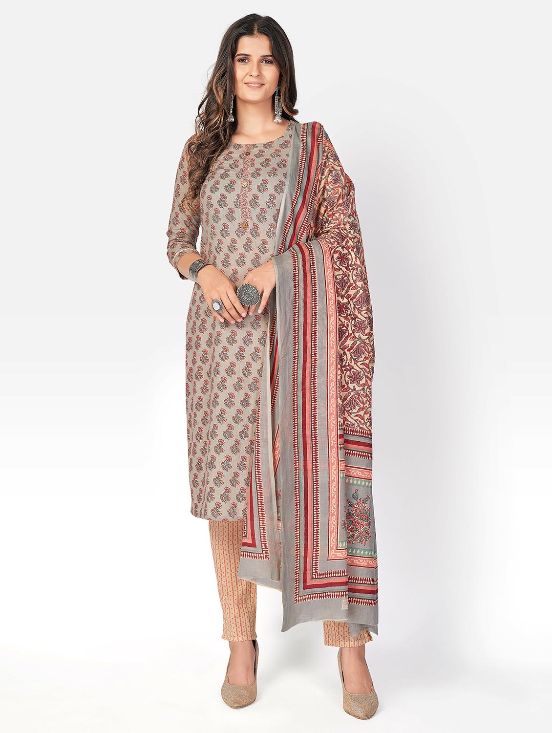 printed kurta dupatta set - 19942960 - Zoom Image - 0
