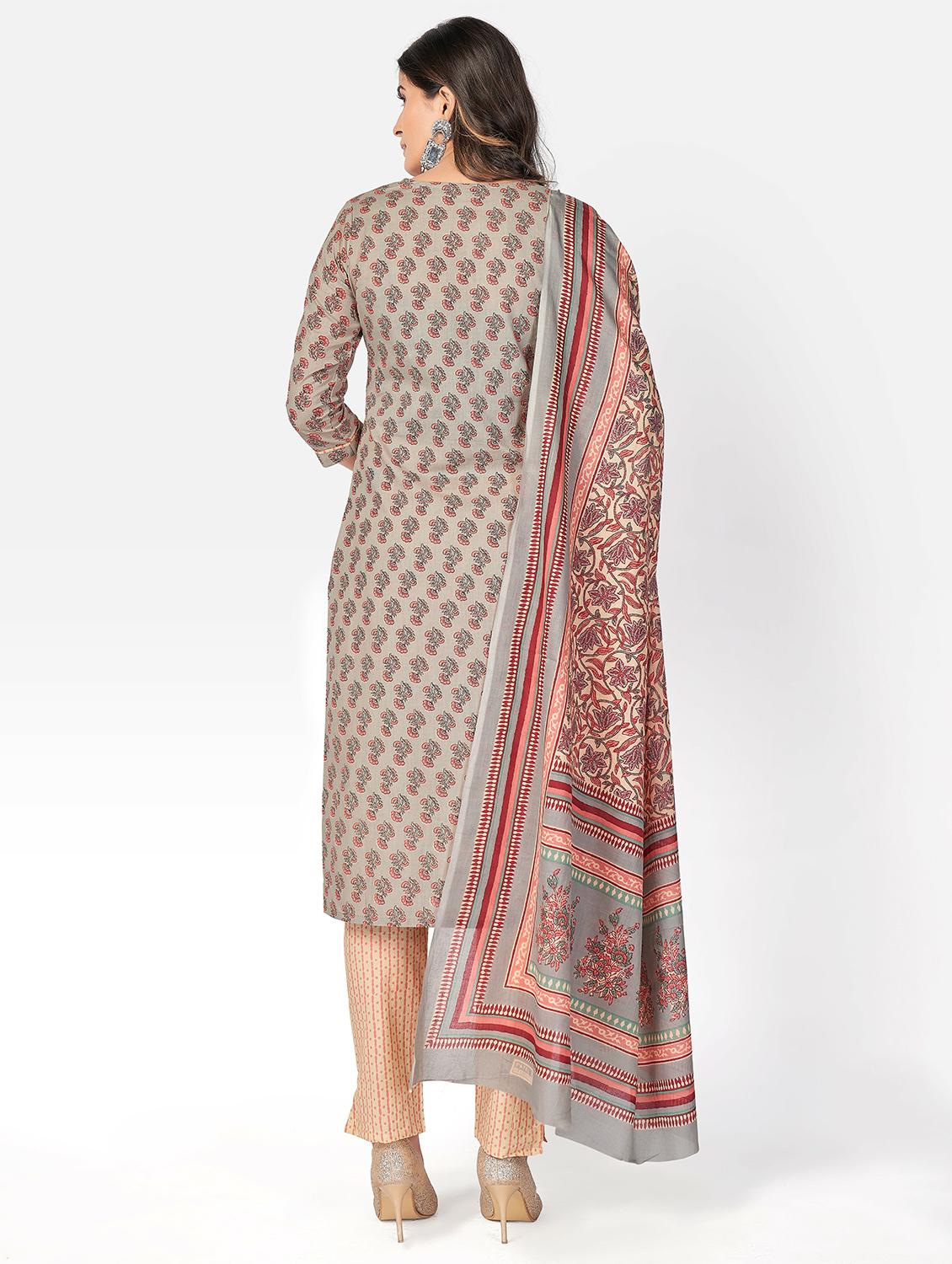 printed kurta dupatta set - 19942960 - Standard Image - 3