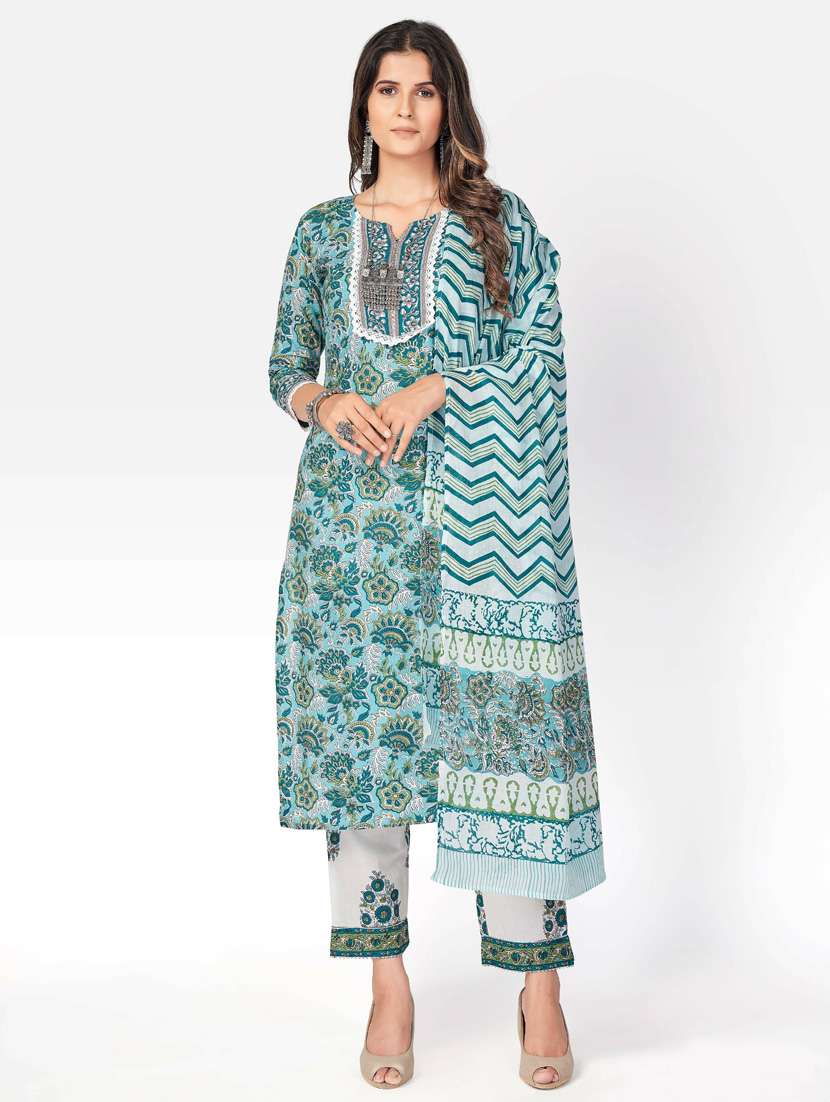 printed kurta pant set - 19942962 - Zoom Image - 0