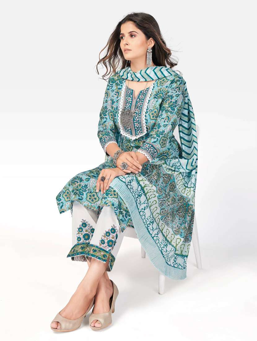 printed kurta pant set - 19942962 - Standard Image - 3
