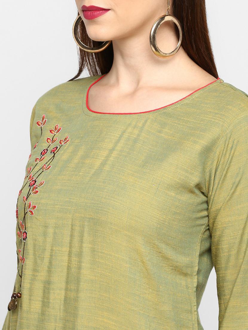 women's straight kurta - 19943099 - Standard Image - 3