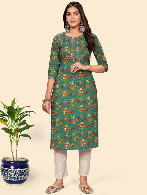 women's straight kurta - 19943331 - Standard Image - 0