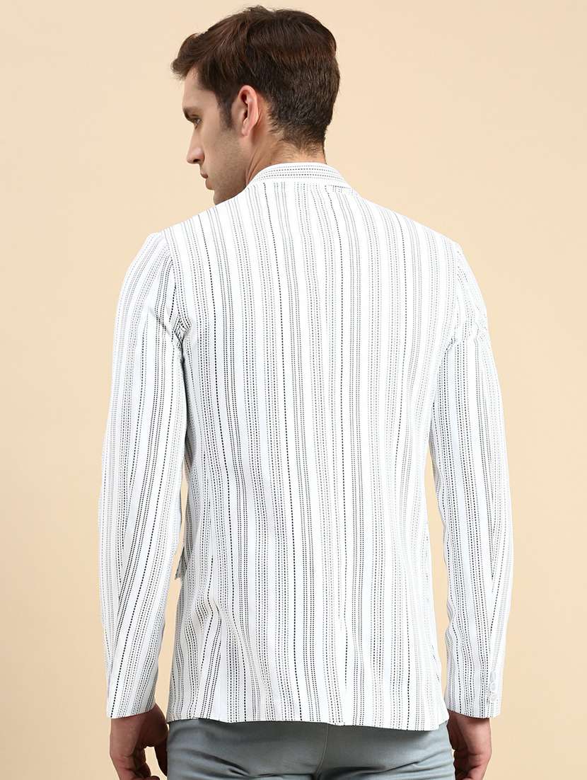 men's printed bandhgalas casual blazer - 19944314 -  Standard Image - 3