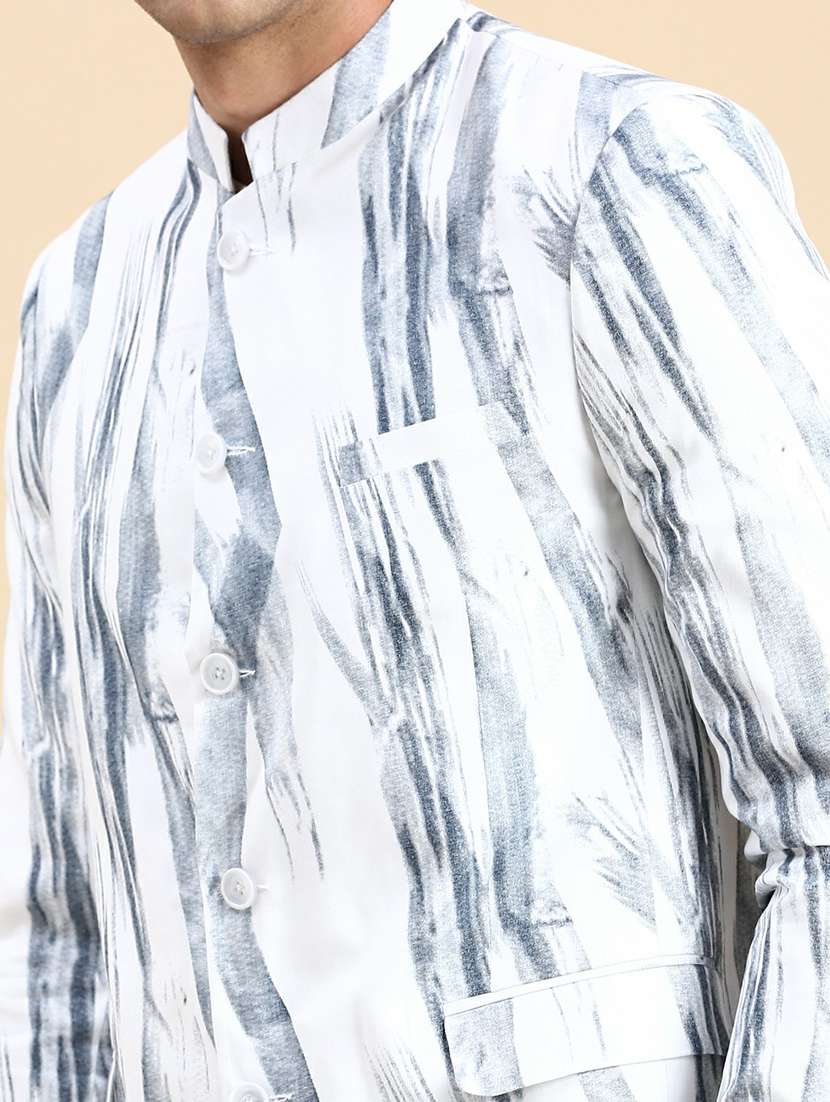 men's printed bandhgalas casual blazer - 19944321 -  Standard Image - 5