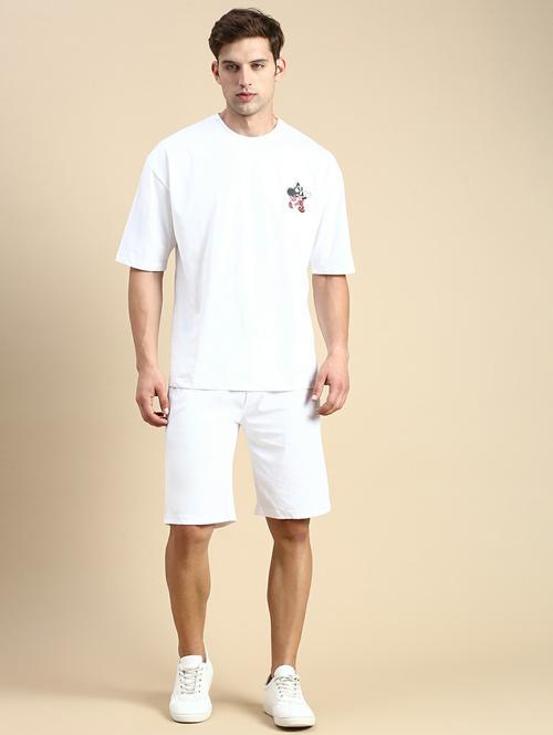 men's printed shorts co-ords set - 19944418 -  Standard Image - 0