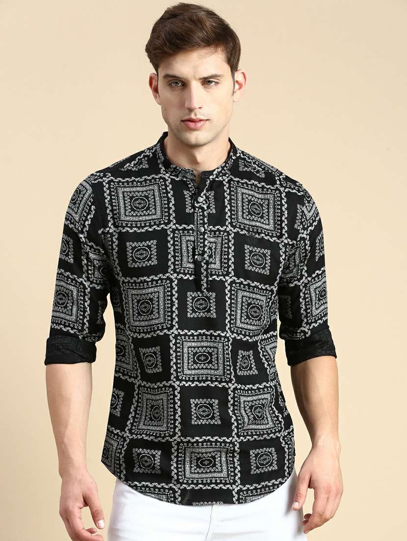 printed viscose shorts kurta