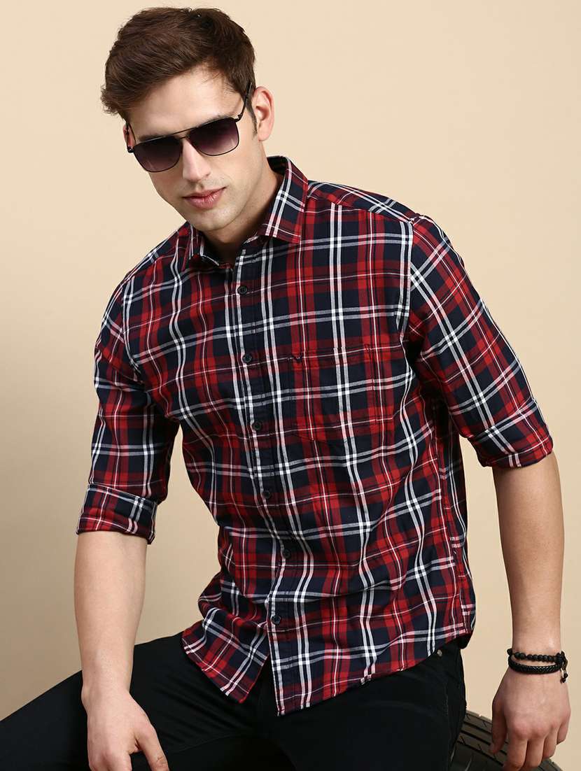 mens checks casual shirt - 19944486 -  Standard Image - 5