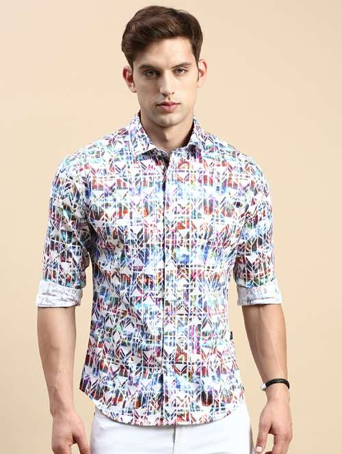 multi colored cotton casual shirt - 19944503 -  Standard Image - 0