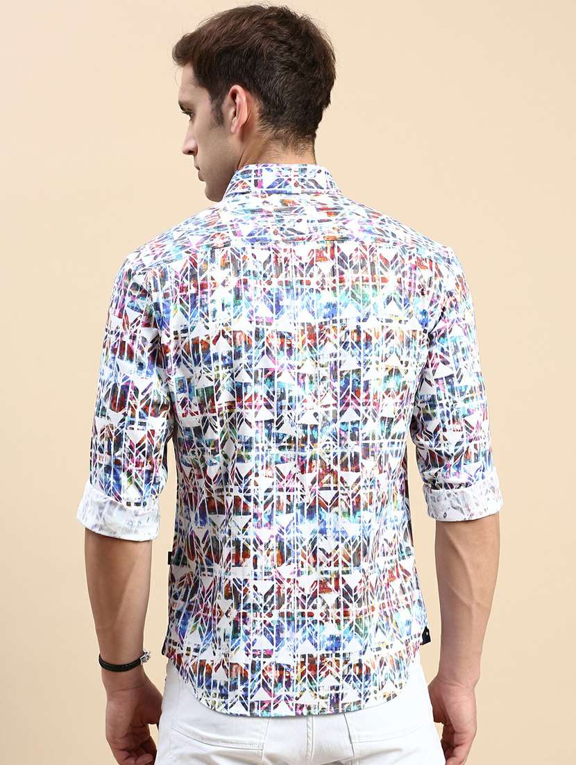 multi colored cotton casual shirt - 19944503 - Standard Image - 3
