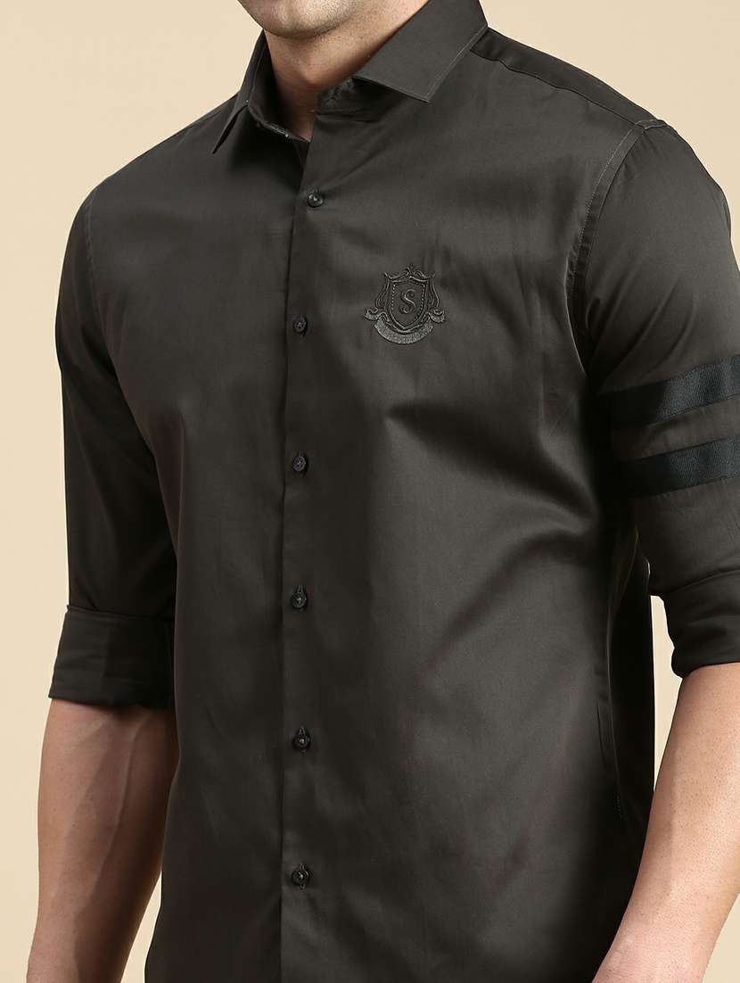 mens solid casual shirt - 19944514 -  Standard Image - 5