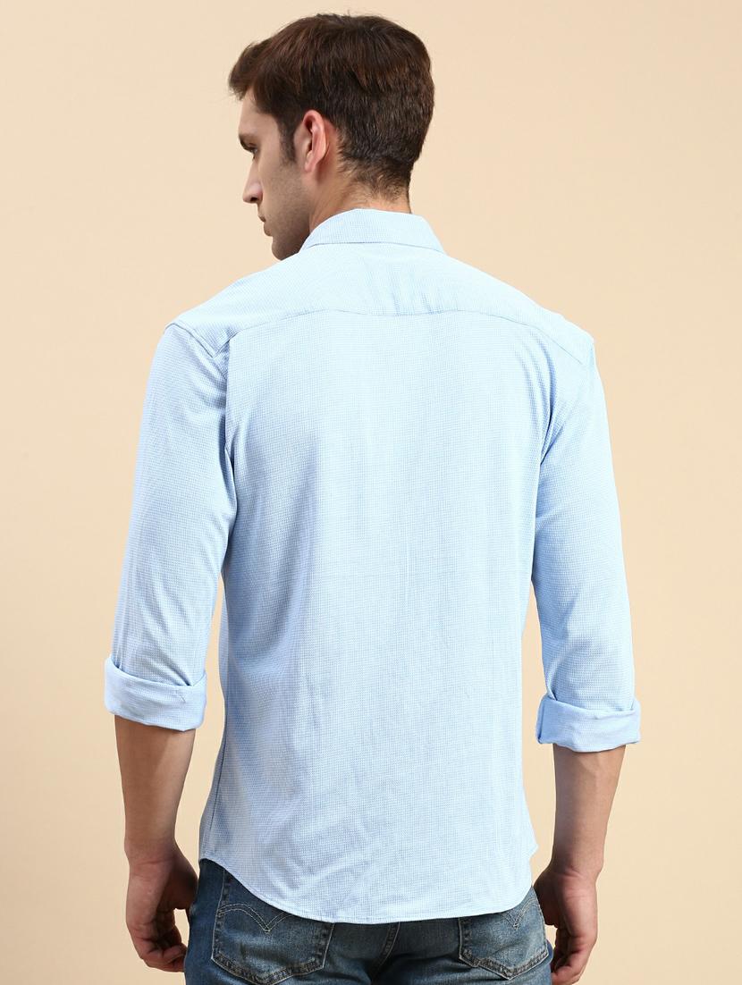 mens solid casual shirt - 19944528 - Standard Image - 3