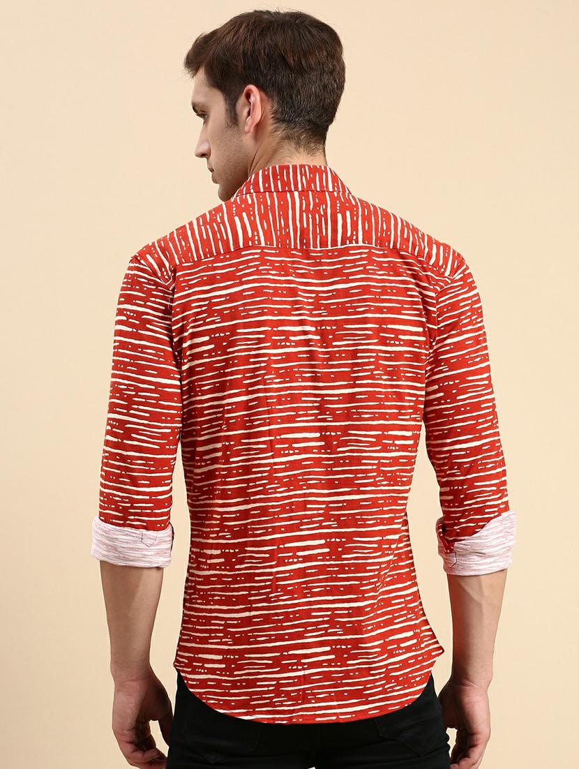 brown cotton casual shirt - 19944529 - Standard Image - 3