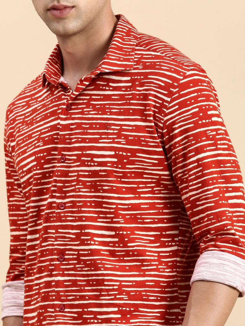 brown cotton casual shirt - 19944529 - Standard Image - 5