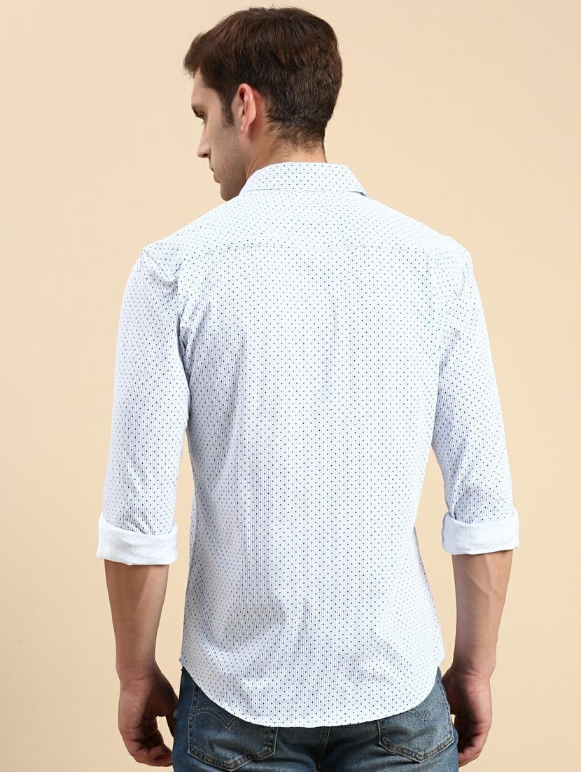 blue cotton casual shirt - 19944533 - Standard Image - 3