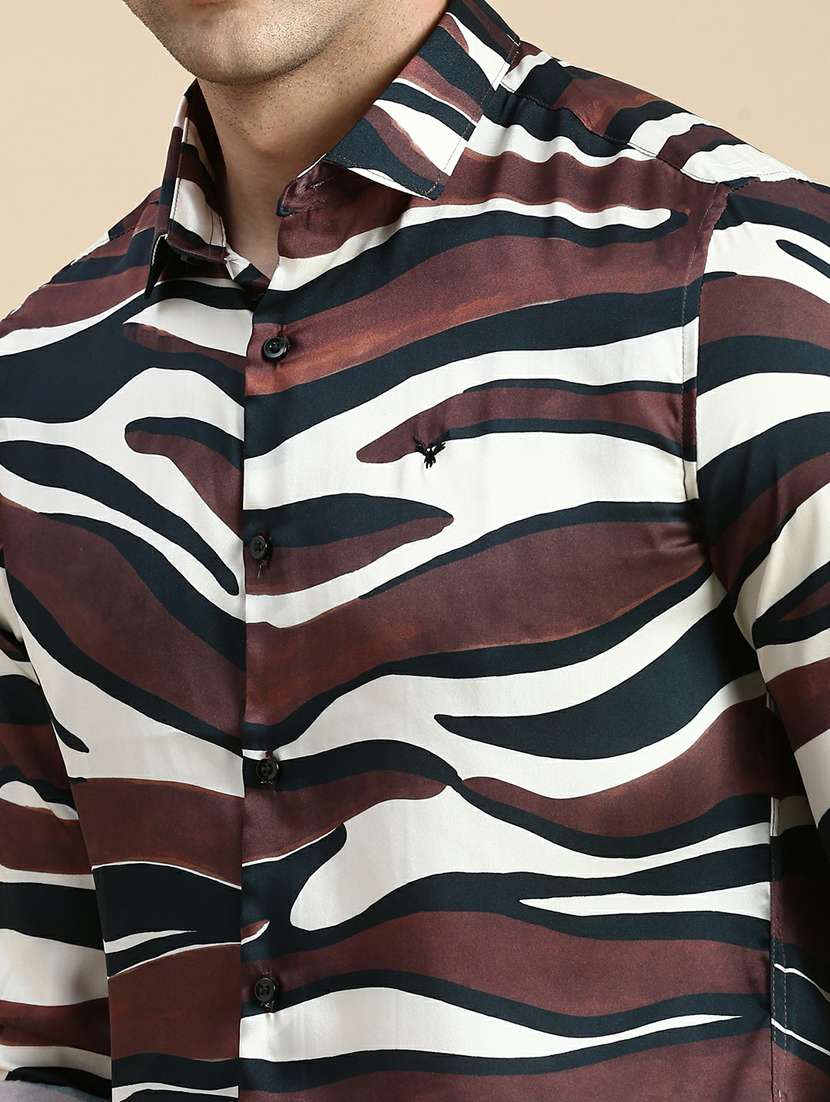 mens abstract casual shirt - 19944574 - Standard Image - 5