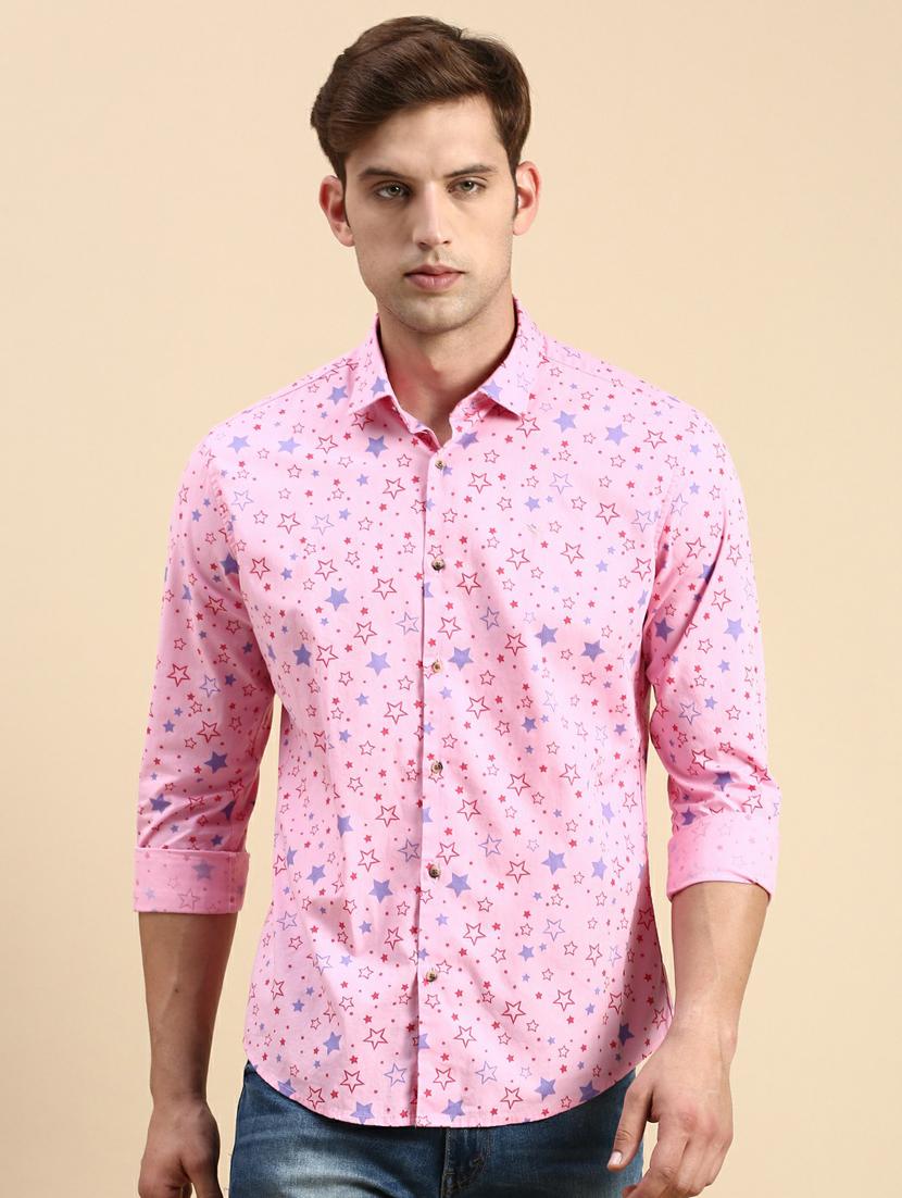 mens geometric casual shirt - 19944576 -  Zoom Image - 0