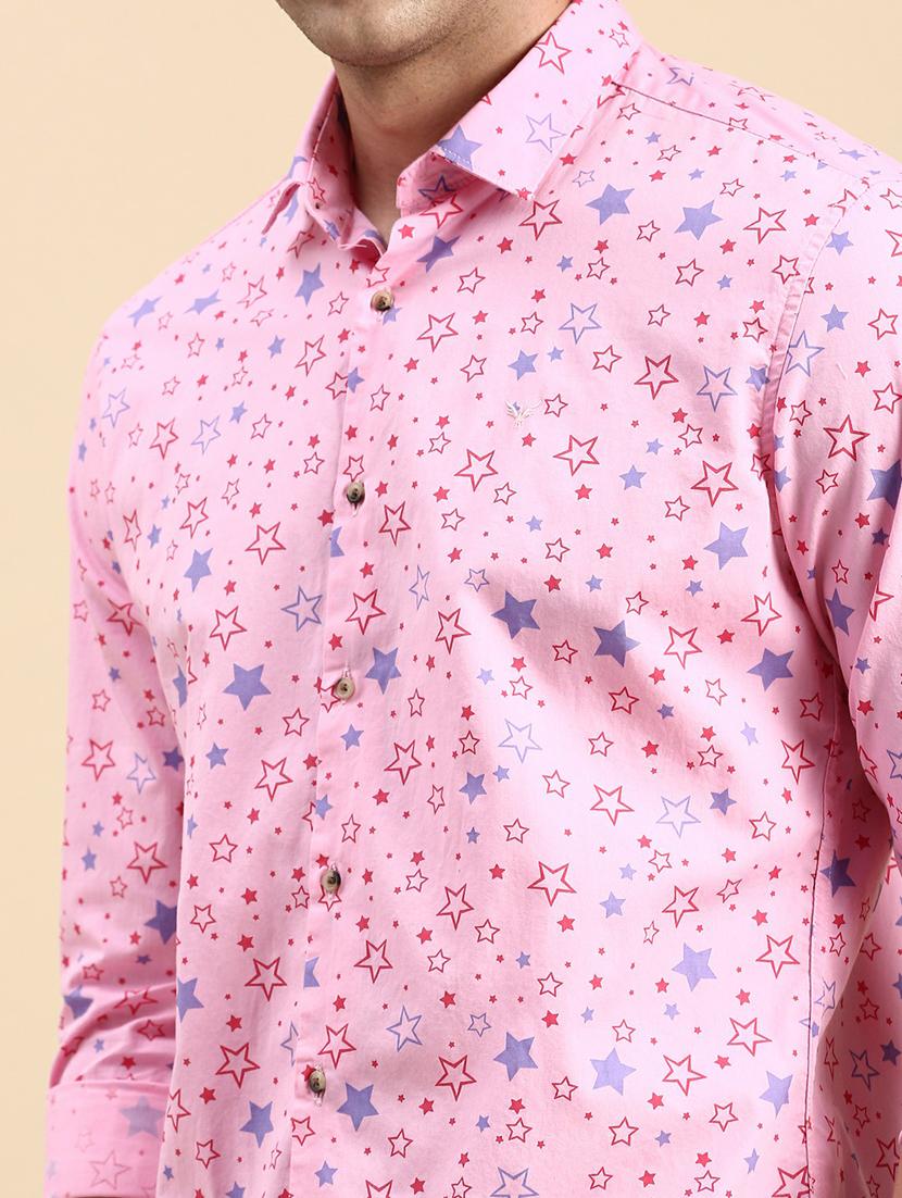 mens geometric casual shirt - 19944576 - Standard Image - 5