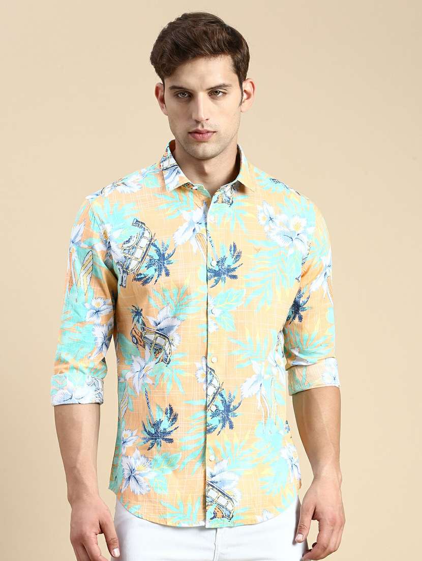 mens florals casual shirt - 19944577 - Zoom Image - 0