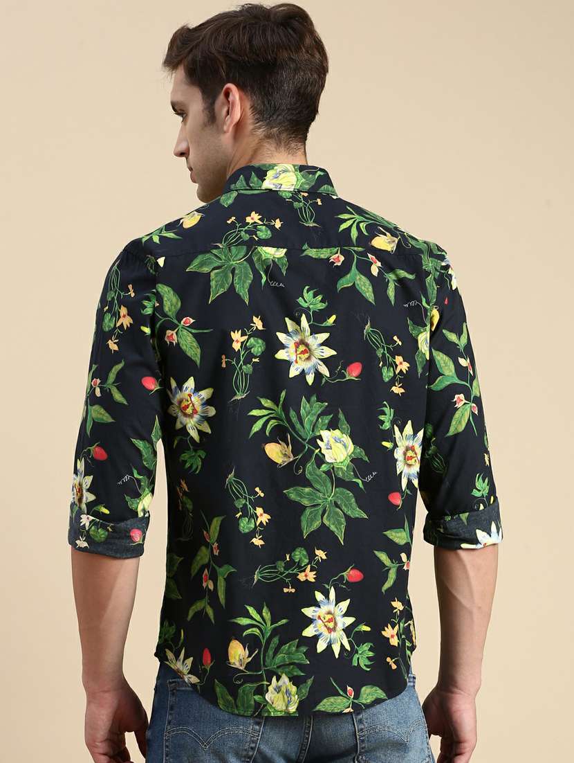 mens florals casual shirt - 19944581 -  Standard Image - 3